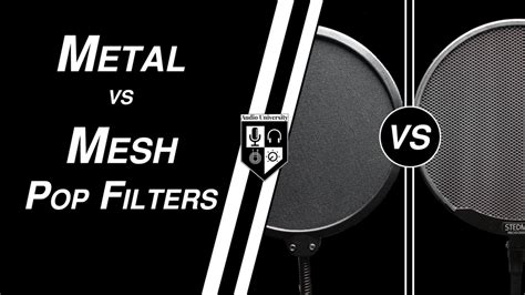 fabric vs metal pop filter|metal pop filter vs nylon.